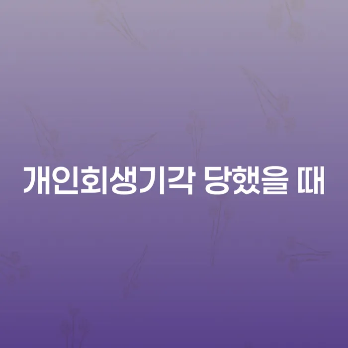 빚청산하기 개인회생으로 현명하게 잘신청하기