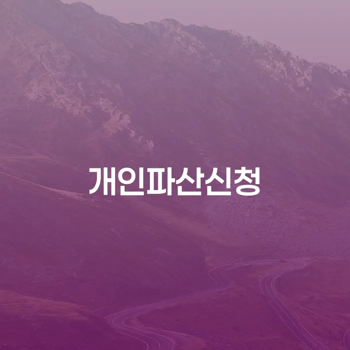 개인회생과정 채무조정제도을 이용하여 관련정보