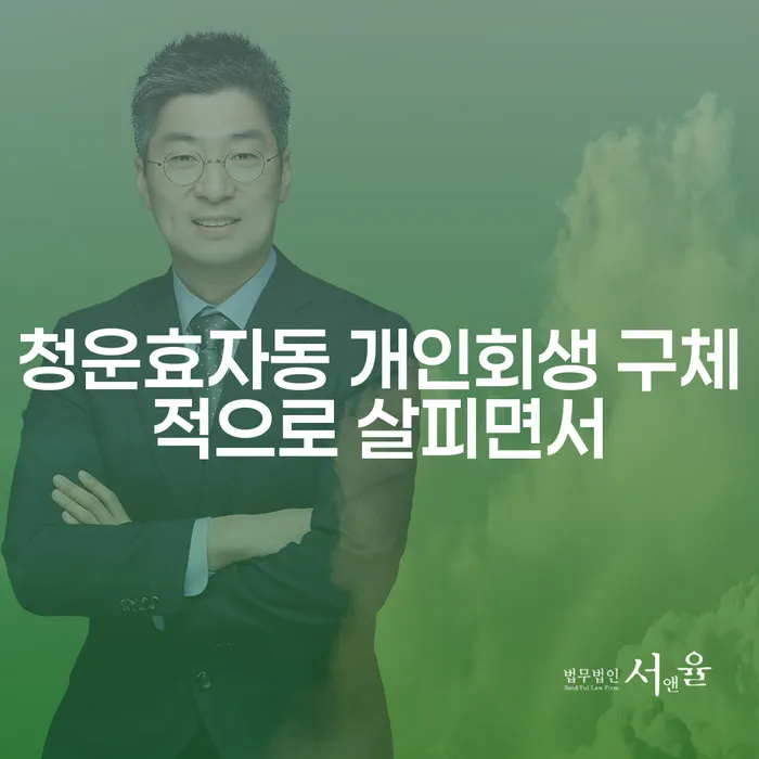 청운효자동 개인회생 구체적으로 살피면서