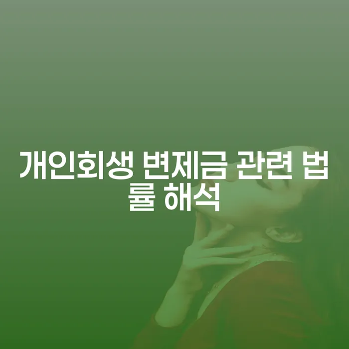 개인회생 변제금 관련 법률 해석: 어떻게 대응해야 할까요?